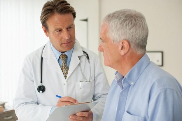 Male prostatitis at a urologist appointment